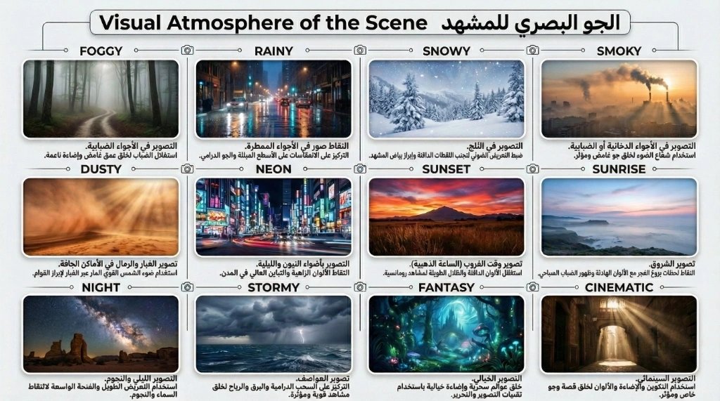 دليل الجو البصري للمشهد
