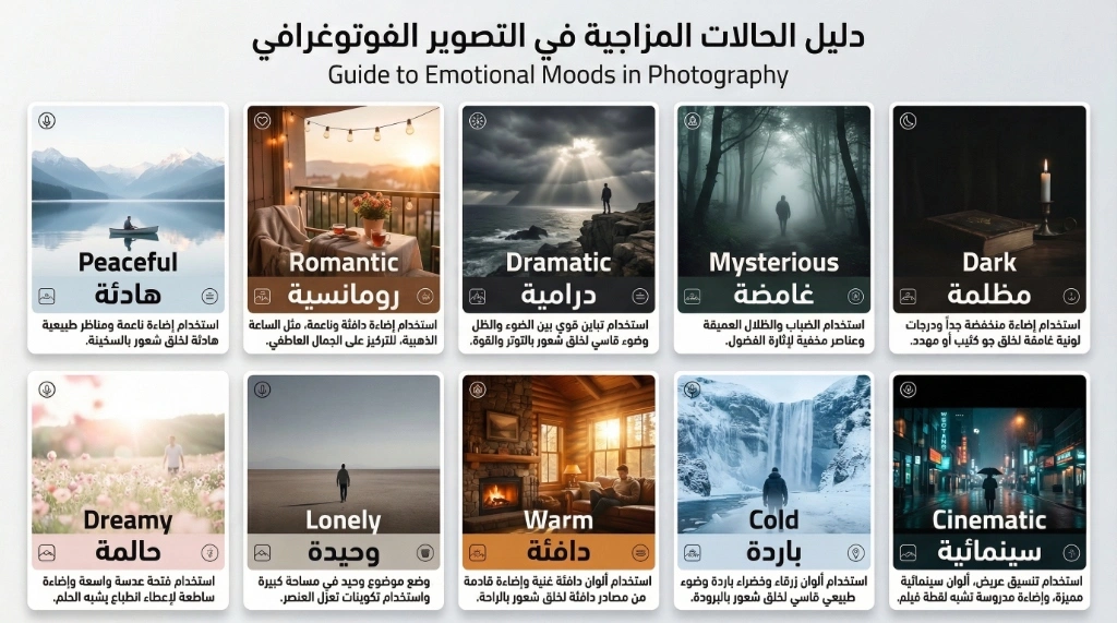 دليل الحالات المزاجية في التصوير