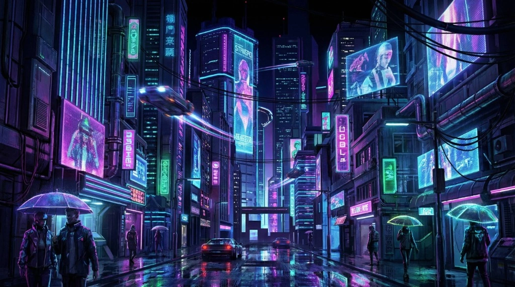 مثال نمط السايبربانك 1