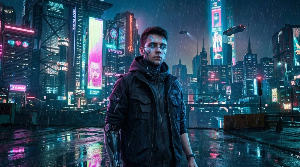 مثال نمط السايبربانك 2