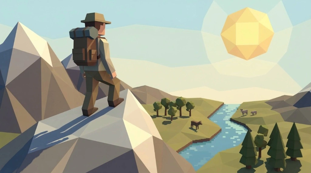 مثال نمط Low Poly 2